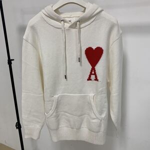 Ami white hooded sweater
